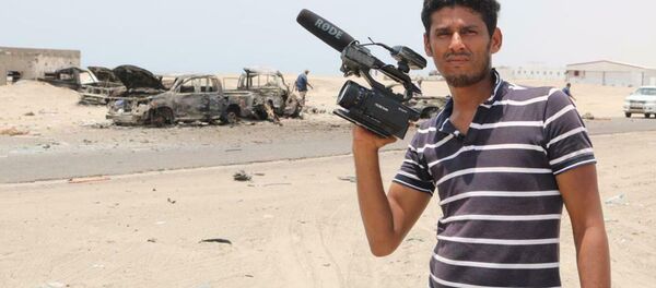 El corresponsal de Ruptly Nabil Hassan al Quaety - Sputnik Mundo