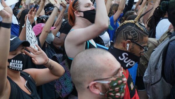 Protestas antirracistas en Washington, EEUU Protestas antirracistas en Washington, EEUU - Sputnik Mundo