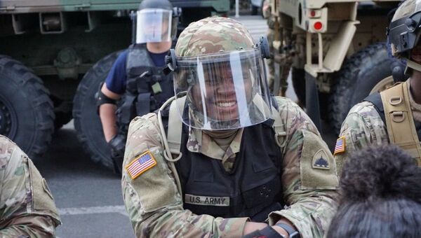 Protestas antirracistas en Washington, EEUU - Sputnik Mundo