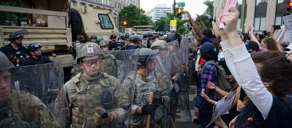 Protestas en Washington, EEUU - Sputnik Mundo