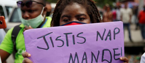 Una protesta en Haití (archivo) - Sputnik Mundo