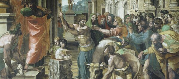 Cartón de Rafael 'San Pablo y Bernabé en Listra' - Sputnik Mundo