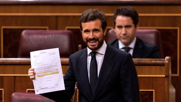 Pablo Casado en el Congreso de los Diputados - Sputnik Mundo