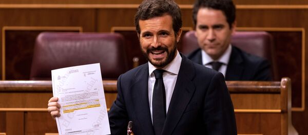 Pablo Casado en el Congreso de los Diputados - Sputnik Mundo