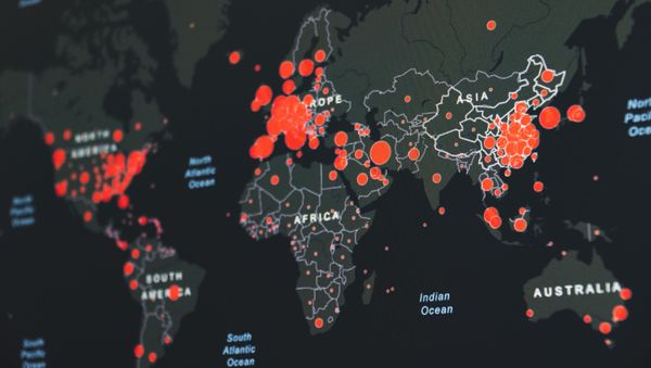 Un mapa de propagación de coronavirus Un mapa de propagación de coronavirus - Sputnik Mundo