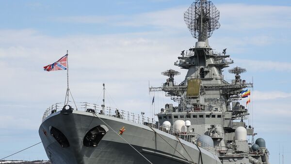 Piotr Veliki, crucero lanzamisiles de propulsión nuclear de la Flota del Norte de Rusia - Sputnik Mundo