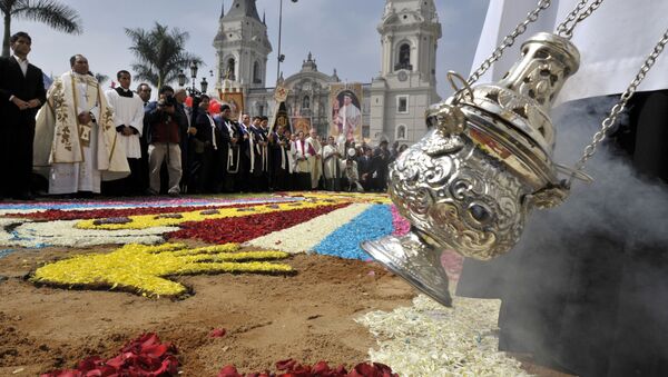 La festividad católica del Corpus Christi en Perú (archivo) - Sputnik Mundo