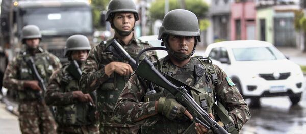 Las Fuerzas Armadas de Brasil (imagen referencial) Las Fuerzas Armadas de Brasil (imagen referencial) - Sputnik Mundo