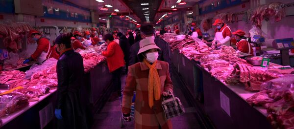 El mercado de Xinfadi, donde fue detectado el rebrote de COVID-19 - Sputnik Mundo