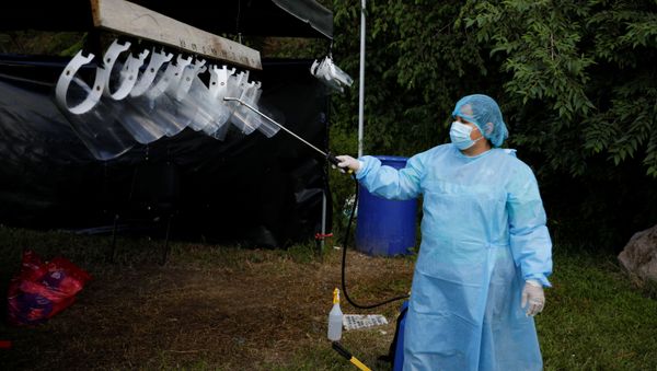 Propagación de coronavirus en El Salvador Propagación de coronavirus en El Salvador - Sputnik Mundo