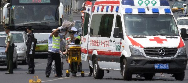 Una ambulancia china (archivo) - Sputnik Mundo