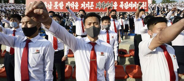 Manifestación contra acciones de desertores en Corea del Norte - Sputnik Mundo