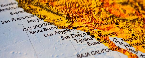 Mapa de la zona fronteriza entre México y EEUU - Sputnik Mundo