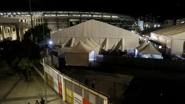 Hospital de campaña en Río de Janeiro Hospital de campaña en Río de Janeiro - Sputnik Mundo