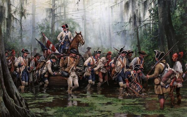 En la Revolucion Americana combatian con los españoles de Galvez hombres de color Libres - Sputnik Mundo