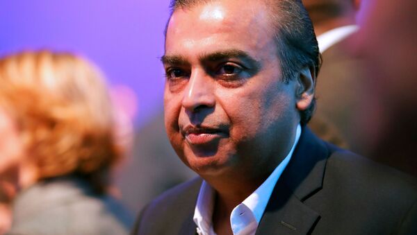 Mukesh Ambani, presidente y director general de Reliance Industries - Sputnik Mundo
