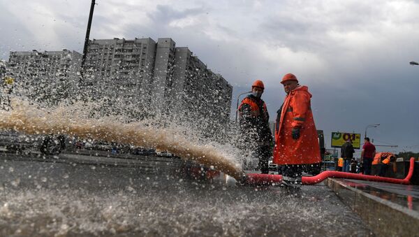 Inundaciones en Moscú Inundaciones en Moscú - Sputnik Mundo