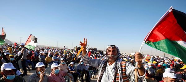 Festival palestino contra la anexión de Cisjordania en la ciudad de Jericó Festival palestino contra la anexión de Cisjordania en la ciudad de Jericó - Sputnik Mundo