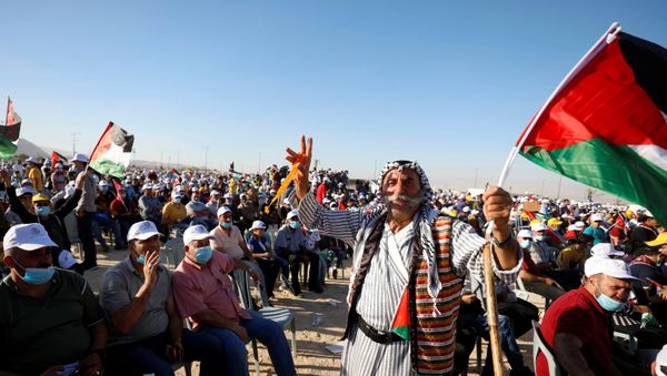Festival palestino contra la anexión de Cisjordania en la ciudad de Jericó Festival palestino contra la anexión de Cisjordania en la ciudad de Jericó - Sputnik Mundo