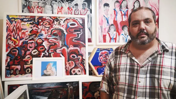 Samuel Riera en su taller - Sputnik Mundo