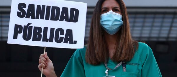 Sanitarios españoles demandan mejores condiciones laborales - Sputnik Mundo