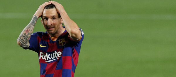 Lionel Messi, futbolista del FC Barcelona  - Sputnik Mundo