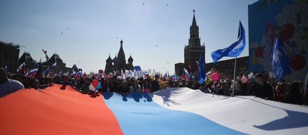La manifestación del 1 de mayo en la Plaza Roja, Moscú - Sputnik Mundo