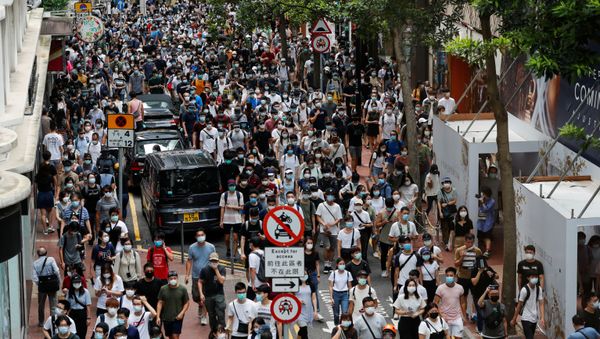 Protestas en Hong Kong Protestas en Hong Kong - Sputnik Mundo