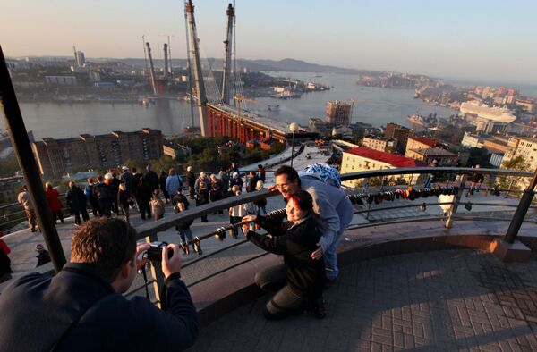 Прибытие океанского суперлайнера Diamond Princess во Владивосток - Sputnik Mundo