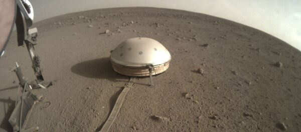 El sismómetro del aterrizador InSight de la NASA en la superfície de Marte - Sputnik Mundo