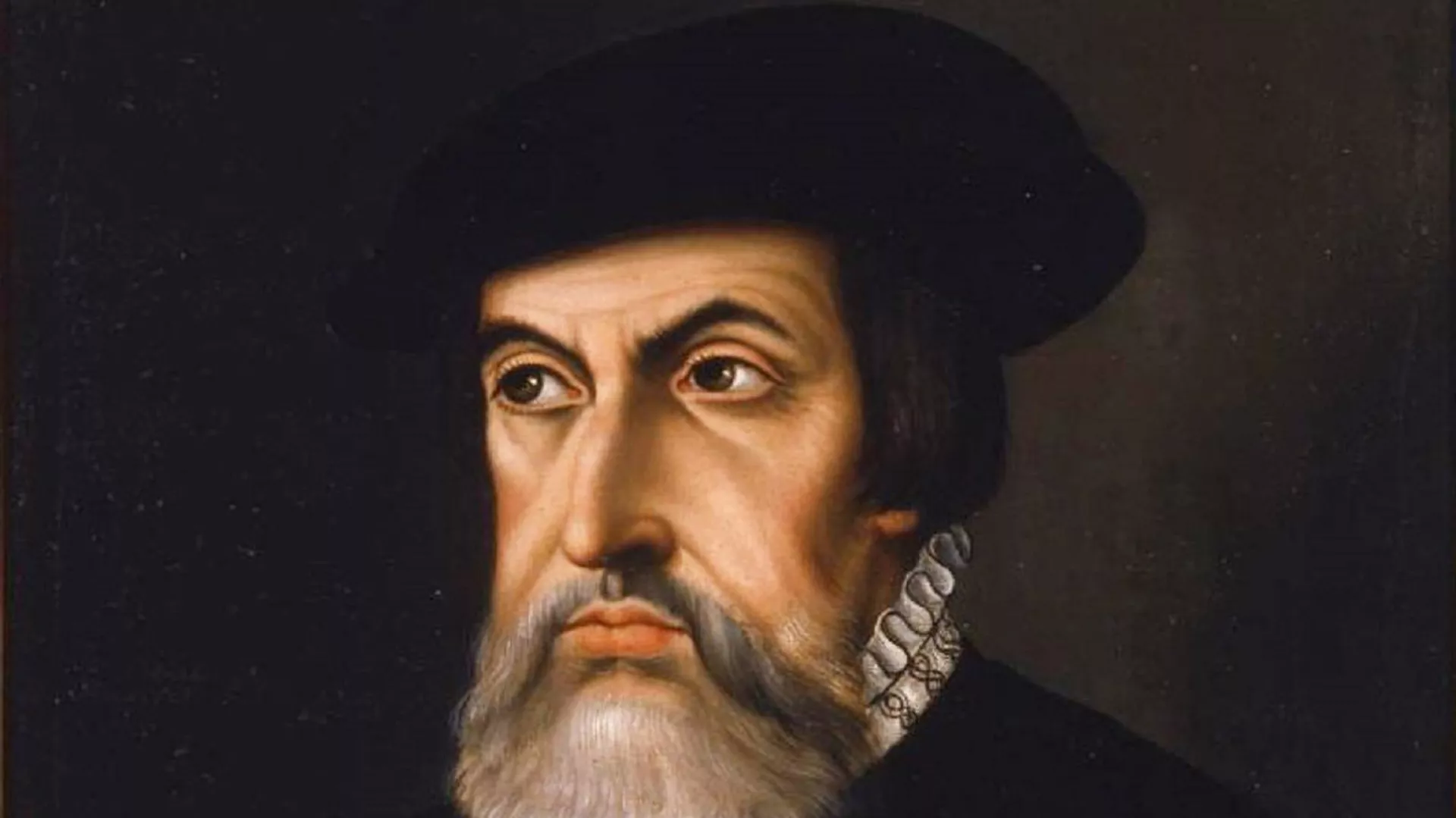 Retrato del conquistador español Hernán Cortés