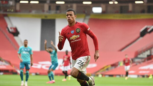 Mason Greenwood, delantero de Manchester United - Sputnik Mundo