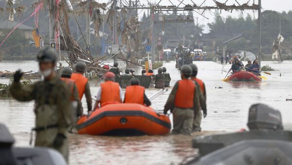 Inundaciones en Japón - Sputnik Mundo