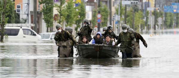 Inundaciones en Japón - Sputnik Mundo
