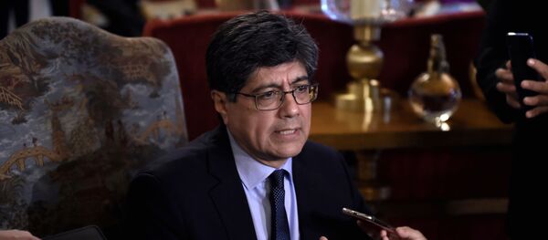 José Valencia, ministro de Relaciones Exteriores y Movilidad Humana de Ecuador José Valencia, ministro de Relaciones Exteriores y Movilidad Humana de Ecuador - Sputnik Mundo