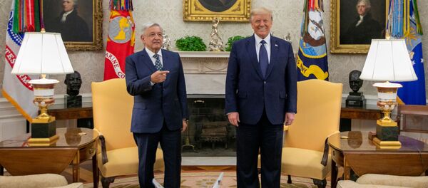Los presidentes de México y EEUU, Andrés Manuel López Obrador y Donald Trump Los presidentes de México y EEUU, Andrés Manuel López Obrador y Donald Trump - Sputnik Mundo