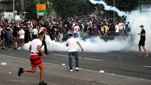 Protestas en Belgrado - Sputnik Mundo