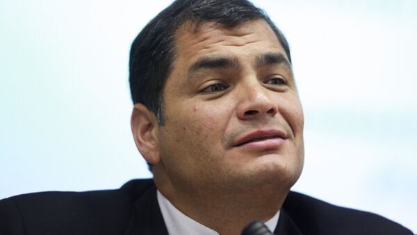 Rafael Correa - Sputnik Mundo