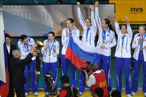 Selección femenina de Rusia gana el campeonato mundial de voleibol Selección femenina de Rusia gana el campeonato mundial de voleibol - Sputnik Mundo