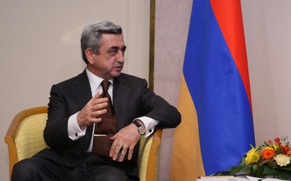 Serzh Sargsyan - Sputnik Mundo