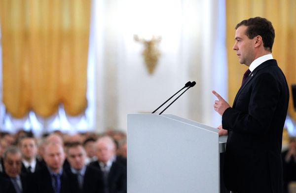 El presidente de Rusia, Dmitri Medvédev El presidente de Rusia, Dmitri Medvédev - Sputnik Mundo