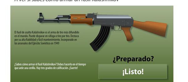 Y tu ¿podrás armar con rapidez fusil Kalashnikov? - Sputnik Mundo