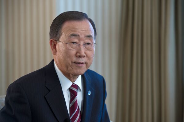 El Secretario General de la ONU, Ban Ki-moon - Sputnik Mundo