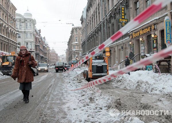 San Petersburgo, bajo la nieve - Sputnik Mundo