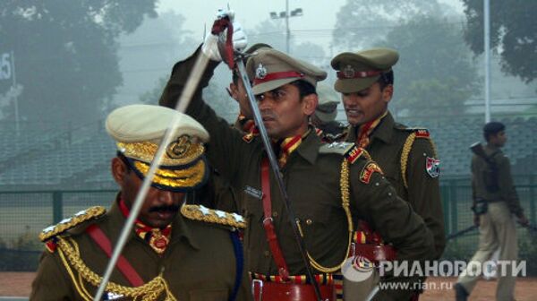 Ensayo del desfile por el Día de la República en la India - Sputnik Mundo