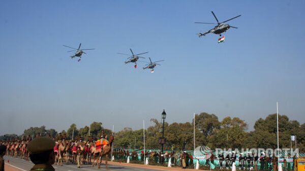 Ensayo del desfile por el Día de la República en la India - Sputnik Mundo