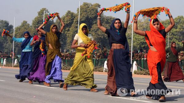 Ensayo del desfile por el Día de la República en la India - Sputnik Mundo