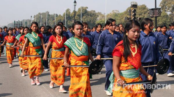 Ensayo del desfile por el Día de la República en la India - Sputnik Mundo