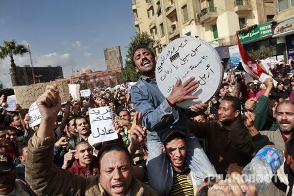 Manifestaciones en las calles de la capital de Egipto - Sputnik Mundo