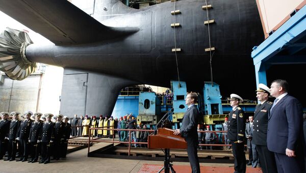 El submarino nuclear Severodvinsk - Sputnik Mundo